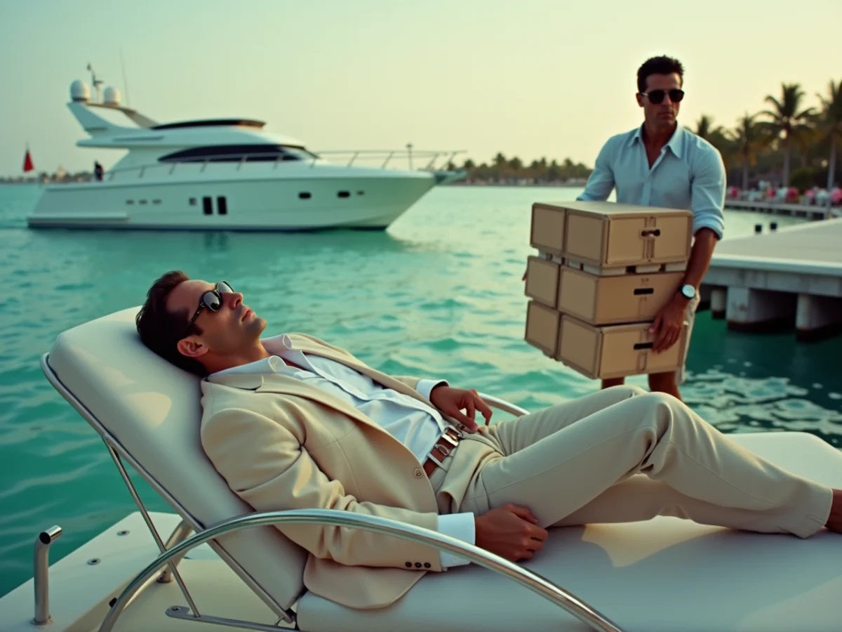 Miami Vice: Crockett Naps on the Boat, Tubbs Carries Everything, Nobody Dies