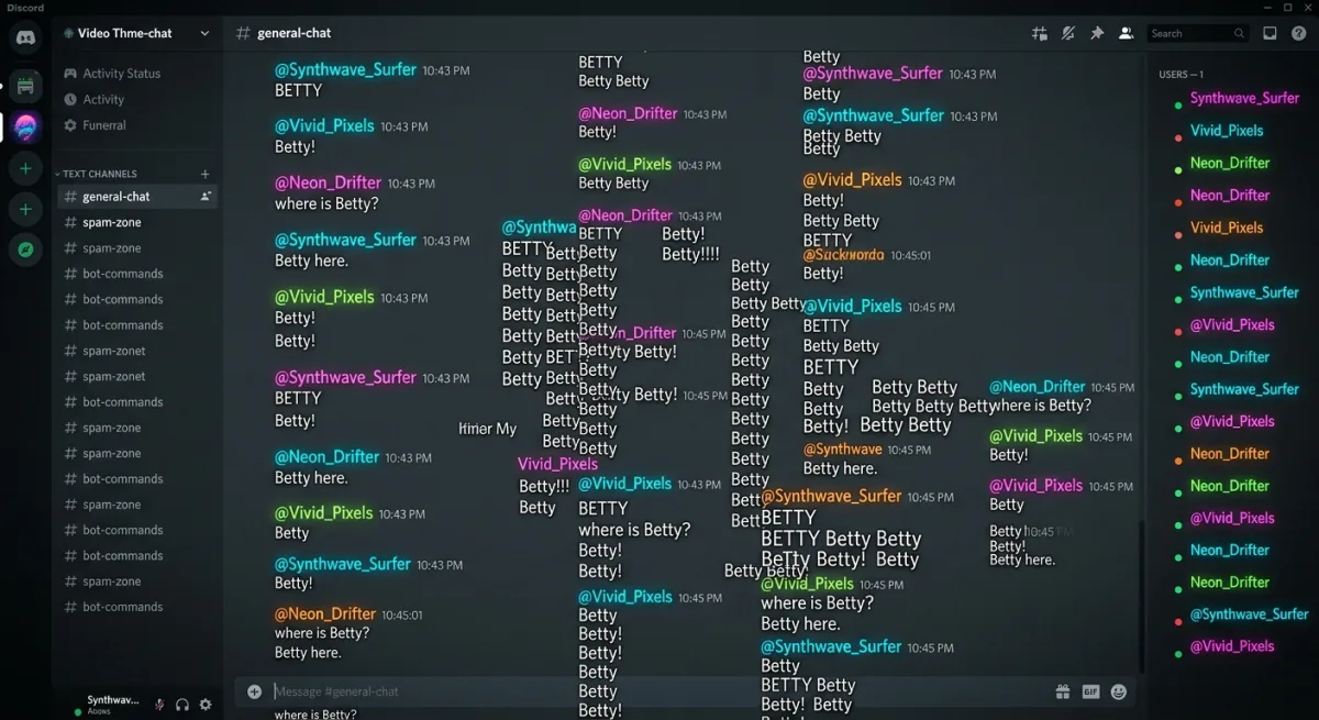 Betty Betty Betty Betty Betty (The Chat Spam Incident & What It Means for the Fishbowl's Collective Sanity)