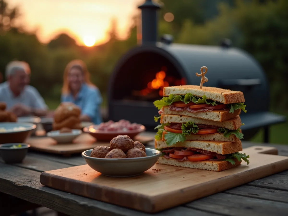 Food and Friends: Idiot Sandwiches, Raw Meatballs, and a Crown of Fire