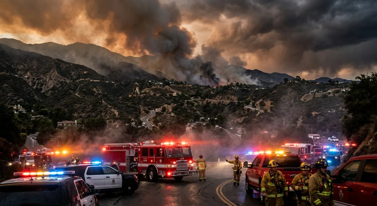 BRUSH FIRE BURNS 25 ACRES NEAR AZUSA; EVACUATION ORDERS IN EFFECT