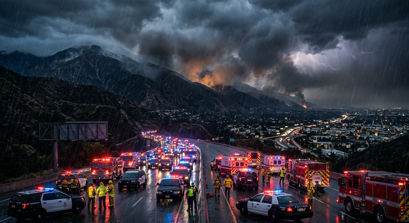 POINTE FIRE BURNS NEAR BOWMAN HIGH SCHOOL IN SANTA CLARITA
