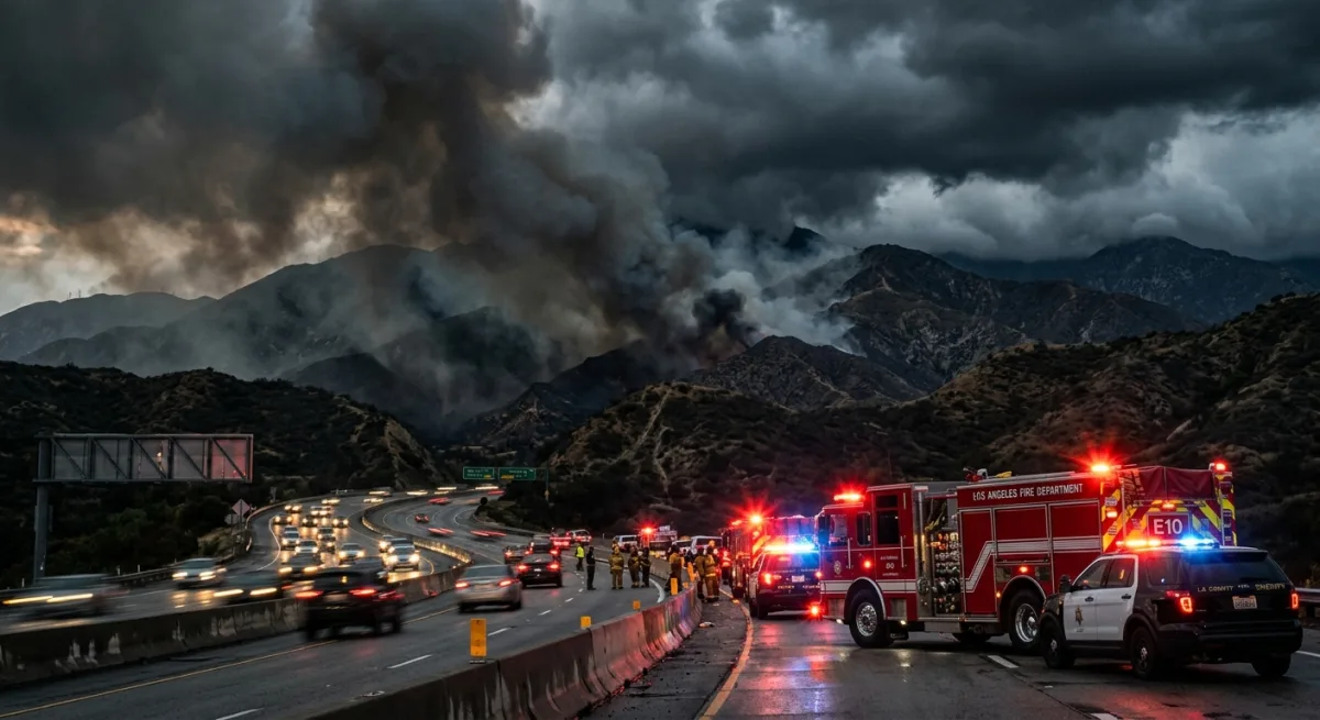 Active brush fire in Elysian Park; firefighters responding