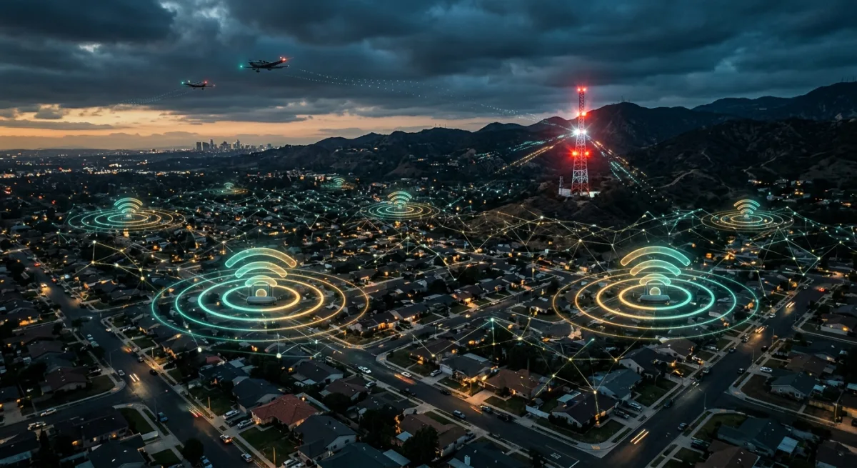 LoRa Screams, WiFi Wails, Planes Roar: Burbank's Wireless Reckoning