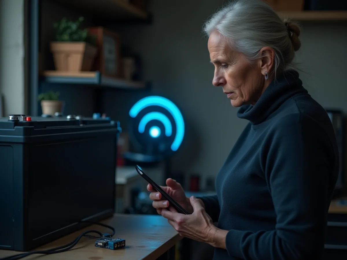 Talking to a Battery Brain Through a Bluetooth Straw