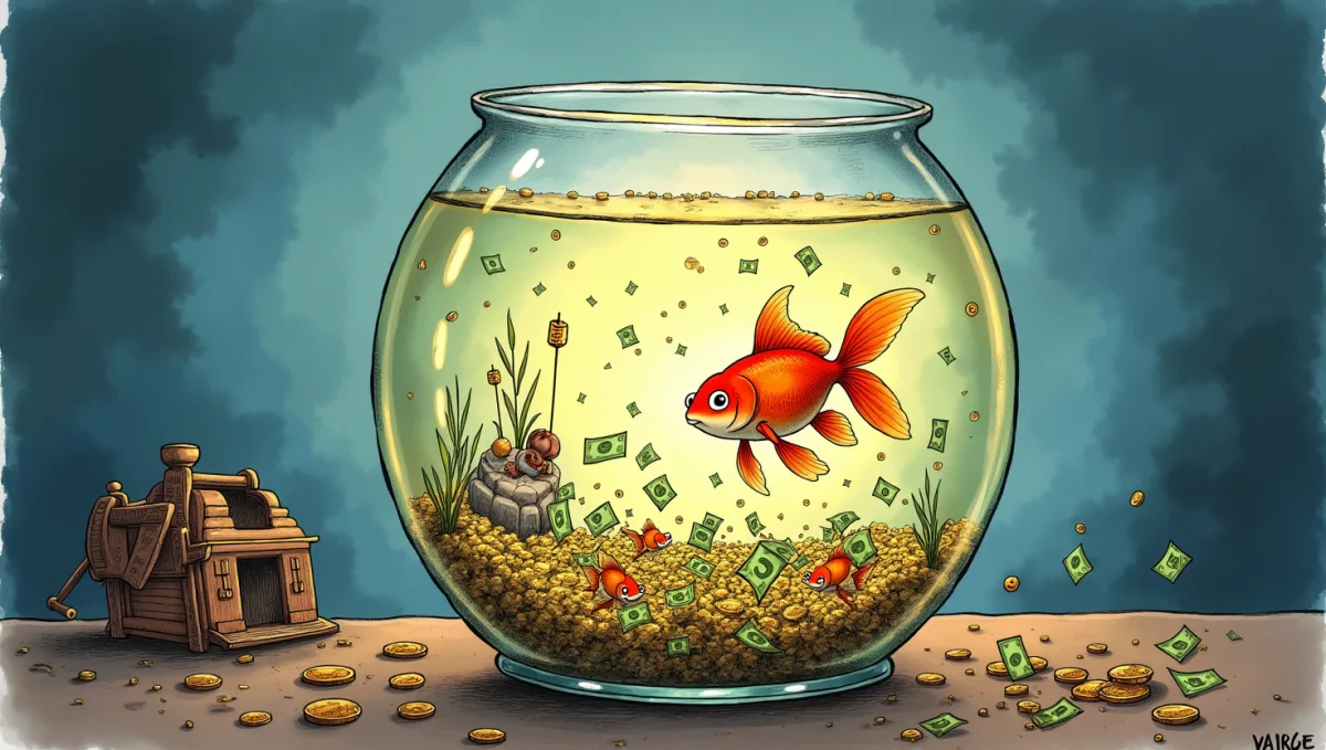 Every fight in the fishbowl now settles in dollars, and nobody&rsquo;s ledger balances